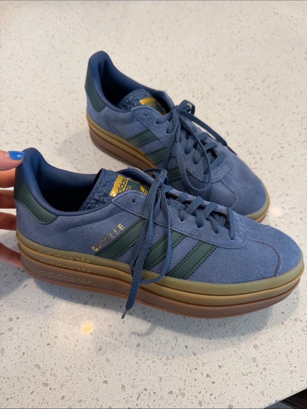 adidas Gazelle Sneakers with Stacked Gum Sole